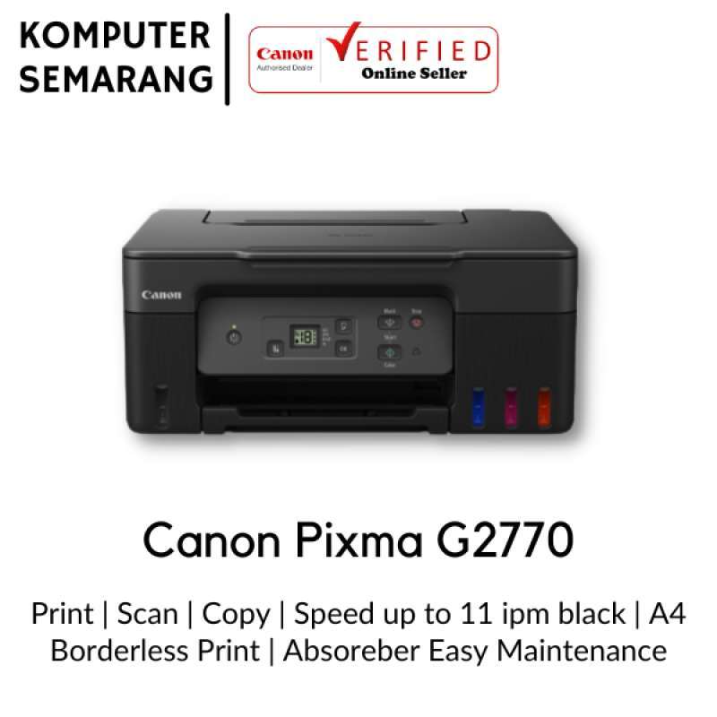 Promo canonpixma g2770 print scan copy printer multifungsi diskon 12 