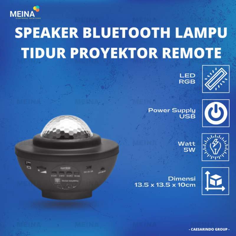 Jual Lampu Tidur Proyektor Dengan Speaker Include Remote Lampu Hias Rgb