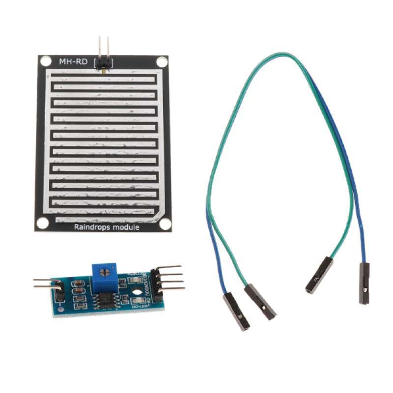Promo Water Raindrops Detection Sensor Rain Weather Humidity Module for ...
