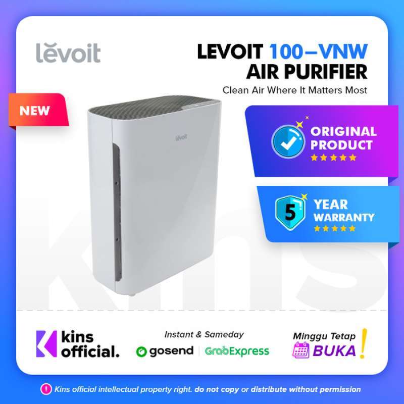 Promo Levoit Vital 100 Air Purifier HEPA Filter H13 99.9 Pembersih
