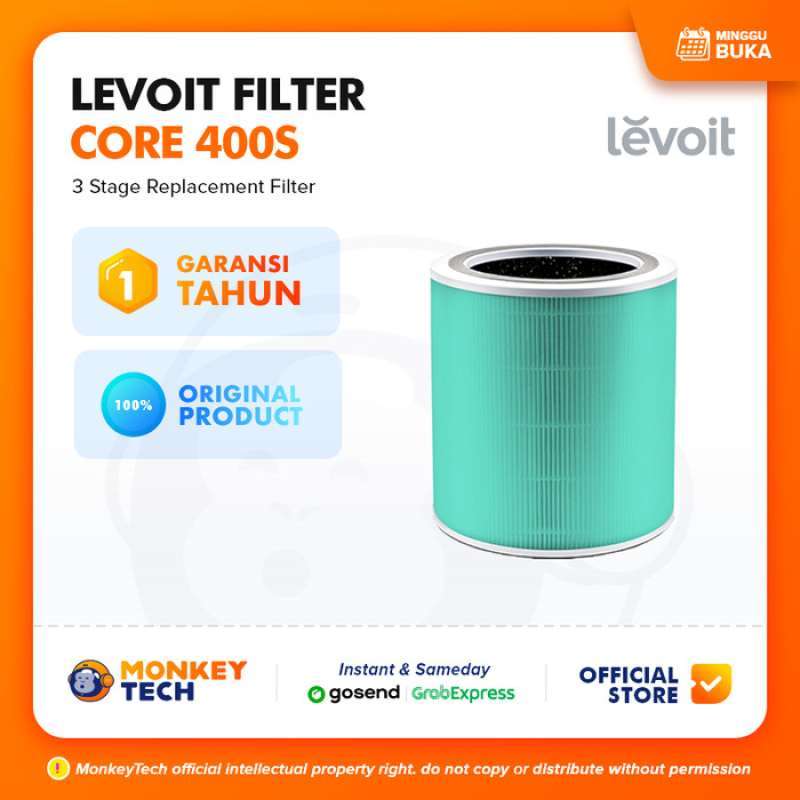 Jual Levoit Replacement HEPA13 Filter Air Purifier Core 400S Hijau di