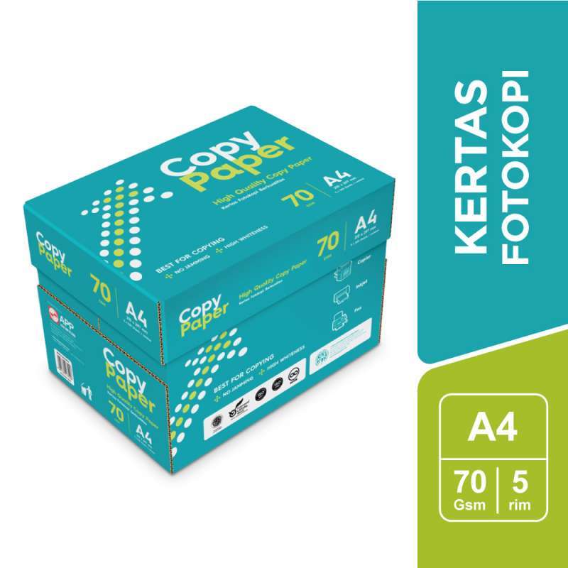 Jual Copy Paper Kertas Fotocopy 70 Gsm A4 1 Boks = 5 Rim Di Seller