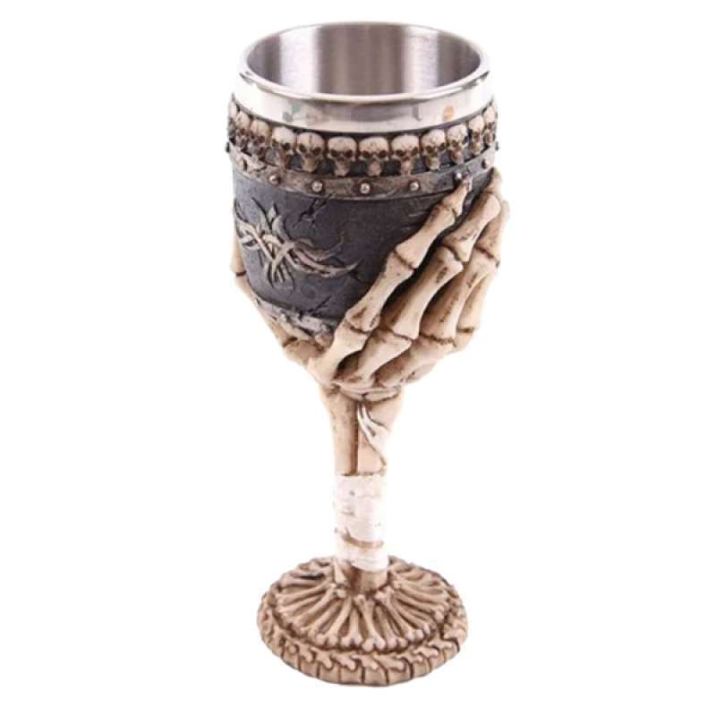 Jual Oem Skull Gothic Wine Goblet Beer Mug Cup Drinking Cup [200 Ml] Di