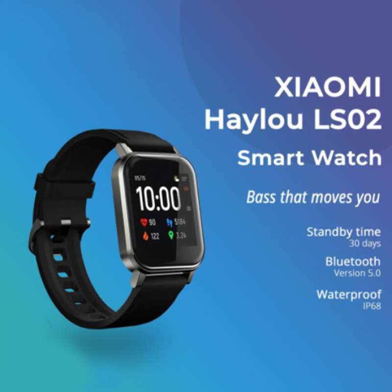 Jual Xiaomi Haylou LS02 Smartwatch 1.4 inch Screen Display Jam Tangan