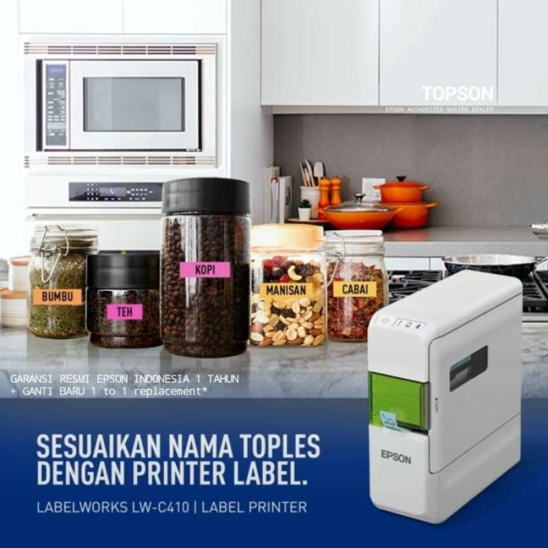 Promo Epson LWC410 Print Barcode QR Code Bluetooth Label Sticker