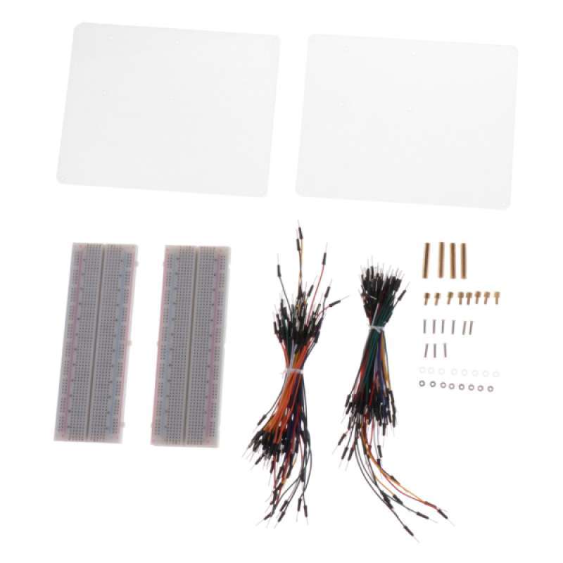 Promo Mounting Plate + Breadboard + Jumper Wire for Raspberry Pi 3 Model B+ 3B 2B Diskon 33 di