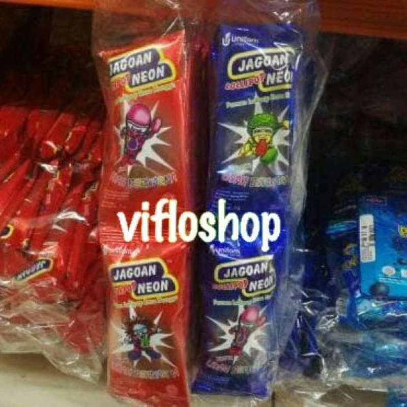 Jual Jagoan Neon Strawberry Permen Lollipop [36 Pcs] Di Seller Vivflo ...