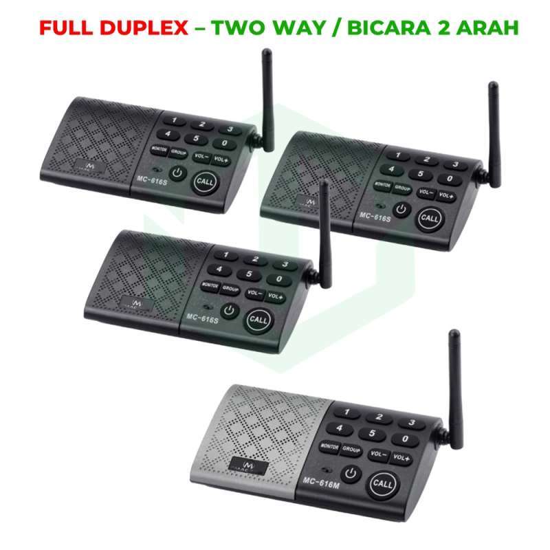 Jual Hosmart Emacros 616 Series Full Duplex 2 Way Wireless
