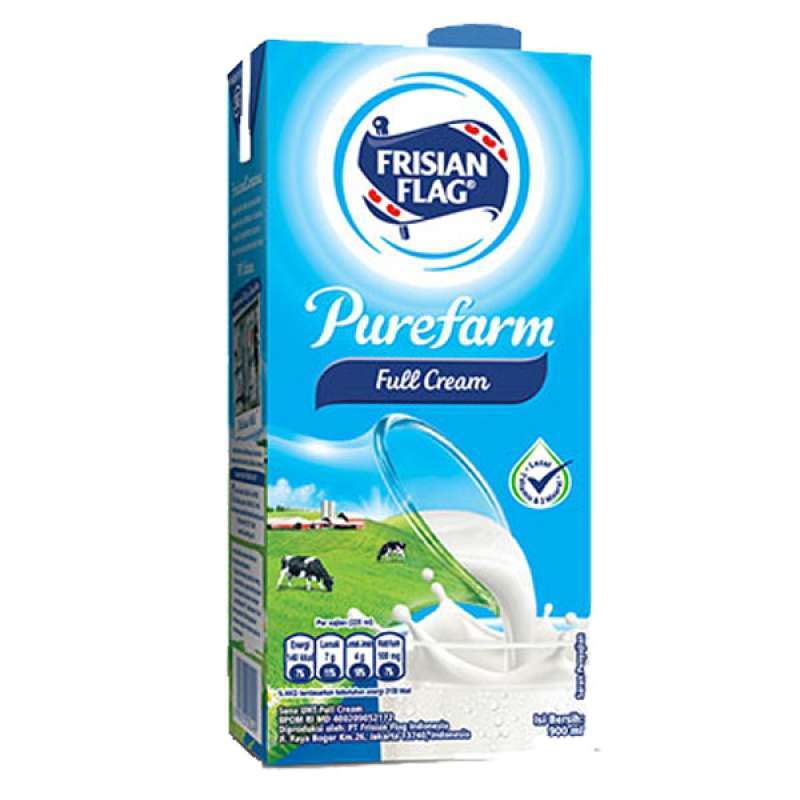 Promo Frisian Flag UHT Susu Bendera Purefarm Full Cream 900ml di Seller