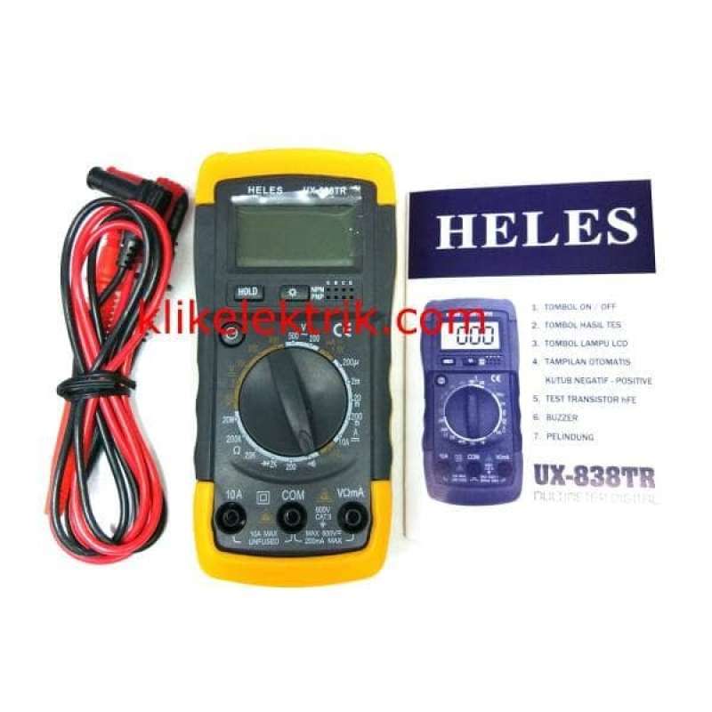 Promo MULTITESTER DIGITAL HELES UX838TR MULTIMETER AVOMETER HELES UX