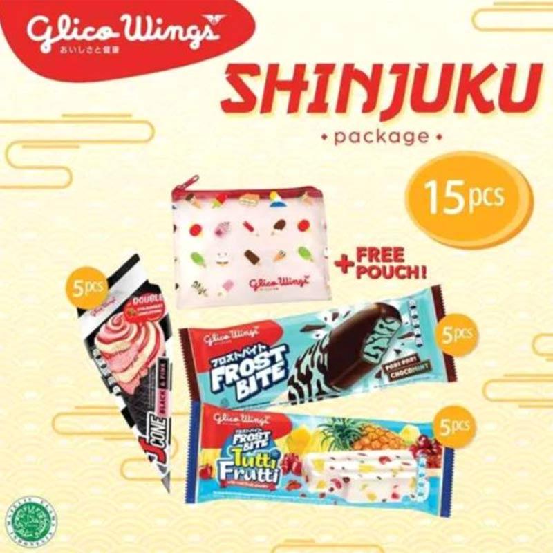 Jual Solo Glico Wings Ice Cream SHINJUKU pack + Free Pouch di Seller Frozen dan Fresh Food