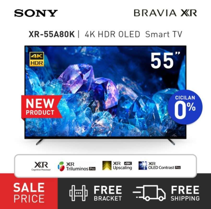 Jual Sony Oled Tv 55 Inch A80k 4k Hdr Google Tv Led Bravia Xr55a80k