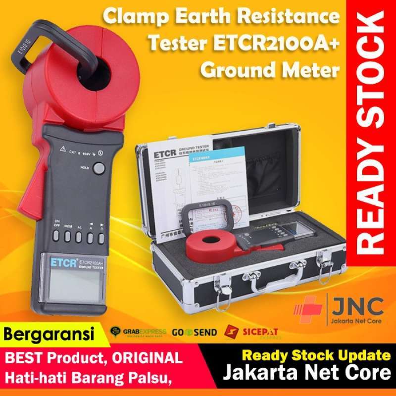 Jual Etcr2100a+ Earth Clamp Resistance Tester Kytsu 4200 / Fluke 1630