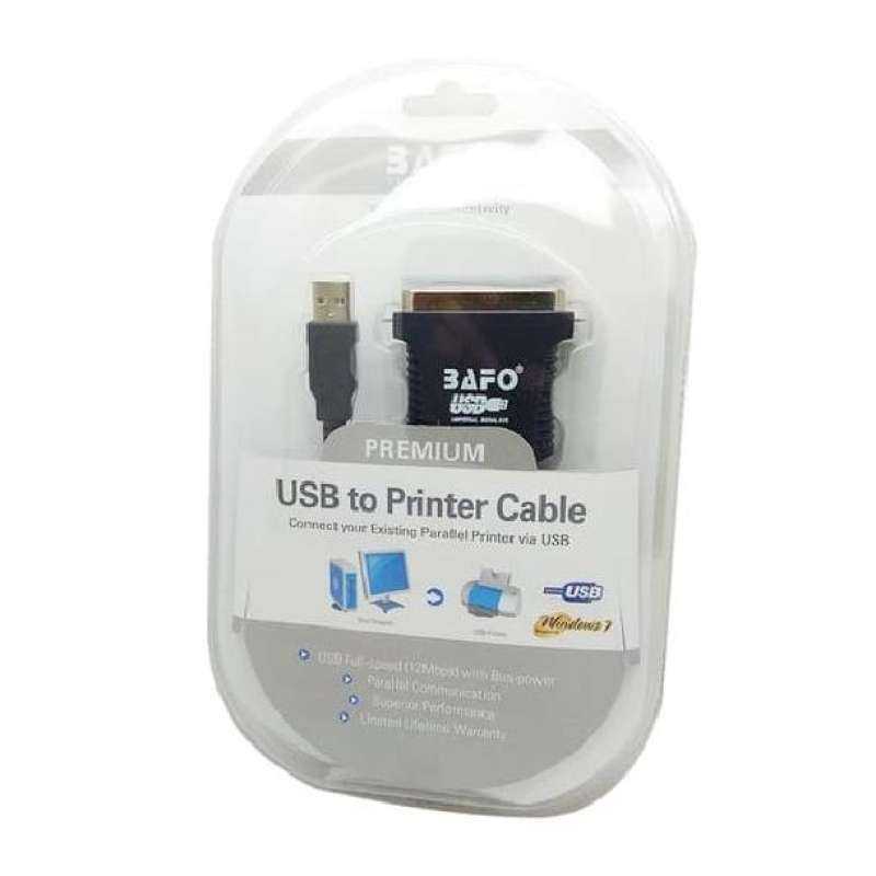 Jual KABEL USB TO LPT PARALLEL BAFO DB 25 PIN PRINTER CABLE PARALEL BF