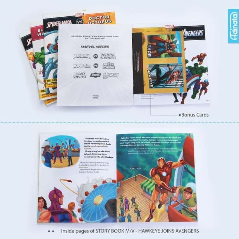 Jual Paket Buku Cerita Billingual Marvel Avengers Versus (isi 4) Anak ...