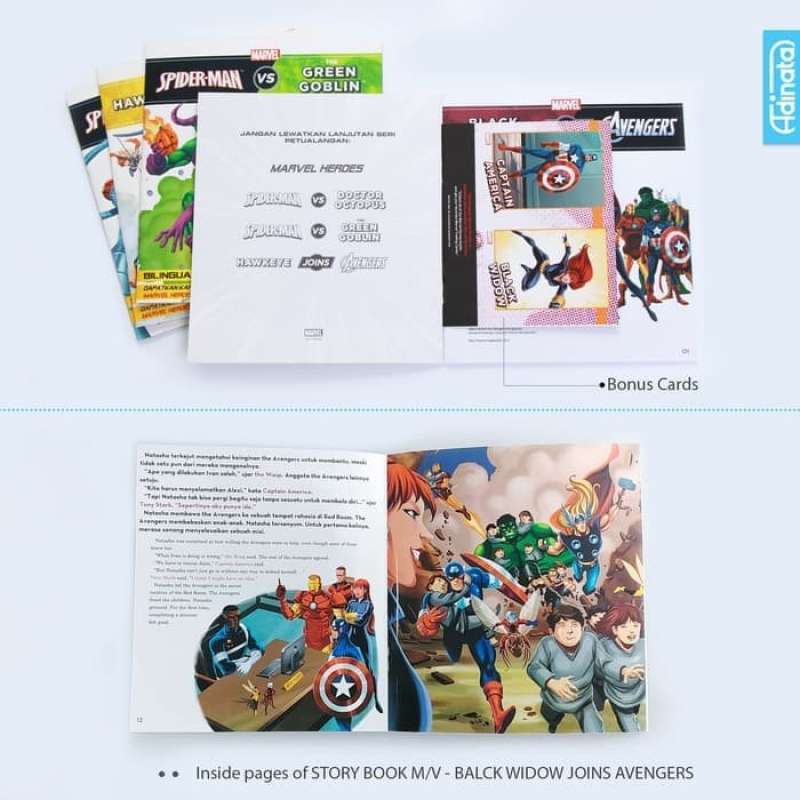 Jual Paket Buku Cerita Billingual Marvel Avengers Versus (isi 4) Anak ...