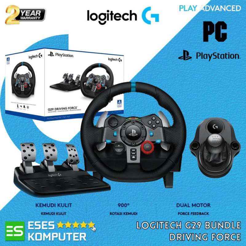 Jual Logitech G29 Driving Force Bundle Steering Wheel + Logitech