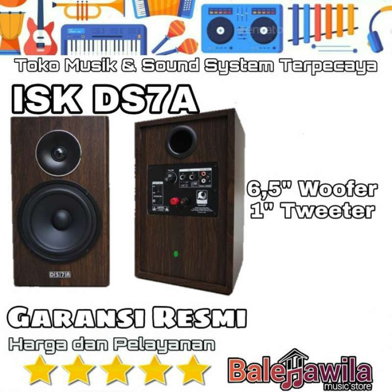 Jual Speaker Monitor Flat Dolphin Sound ISK DS7A DS 7A ORIGINAL Dolphin ...
