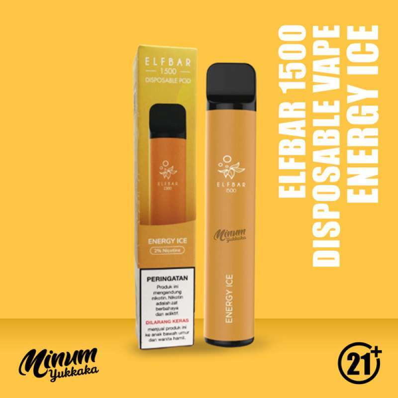 Jual Elfbar 1500 Disposable Vape Energy Ice di Seller Minum Yuk Kaka