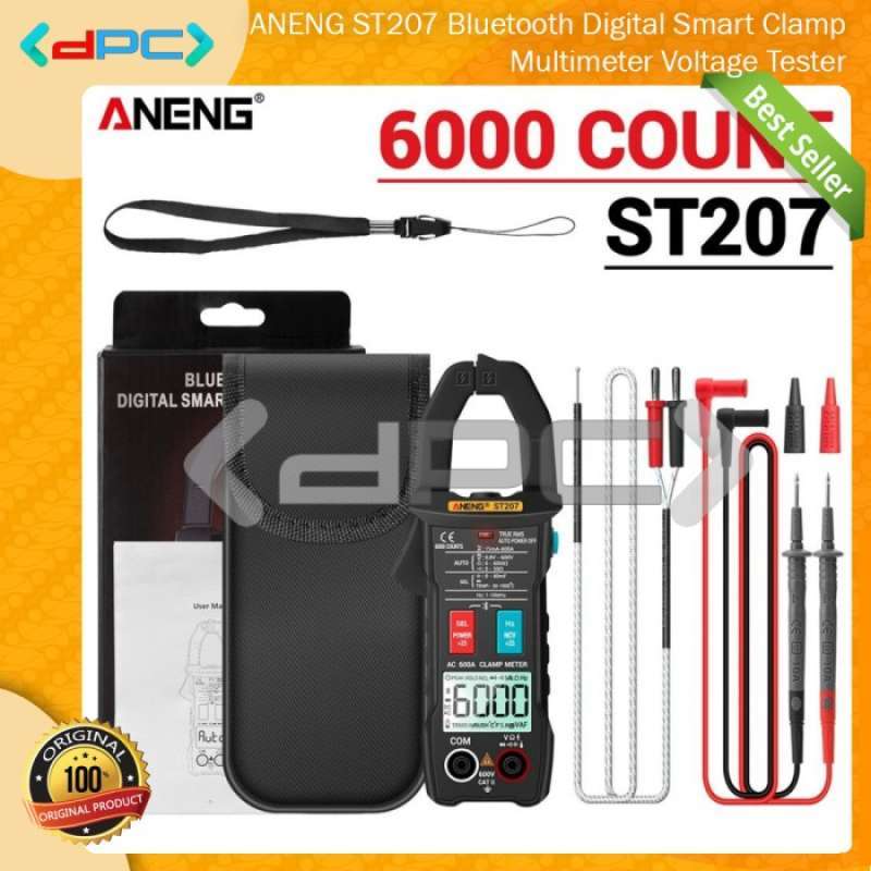 Jual Aneng St207 Bluetooth Digital Smart Clamp Multimeter Tang Ampere