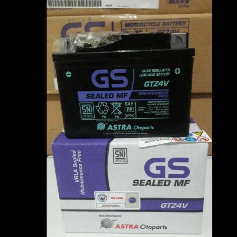 Promo Aki Original Gs Astra Gtz4V Motor Honda Beat, Vario 110, Scoopy