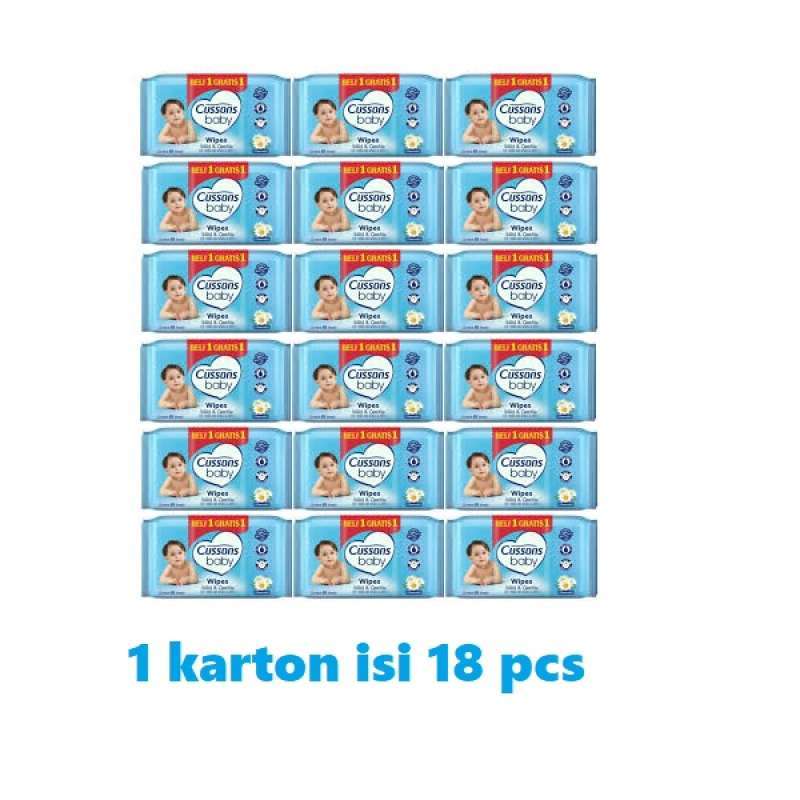 â 1 Karton Isi 18pcs Cu ssons Baby Wipes Buy 1 Get 1 Tissue