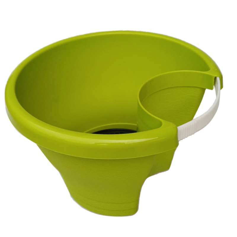Jual Plastic Garden Flower Pots Hanging On Drain Pipe Green With