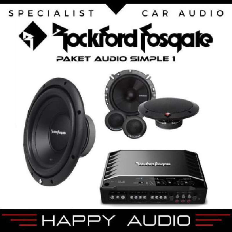 Jual Paket Audio Mobil Full Set Sound System ROCKFORD PRIME SERIES