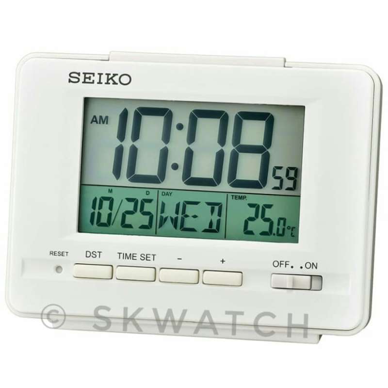 Jual Jam Digital Seiko / Jam Meja Digital Seiko Qhl078w Original Di