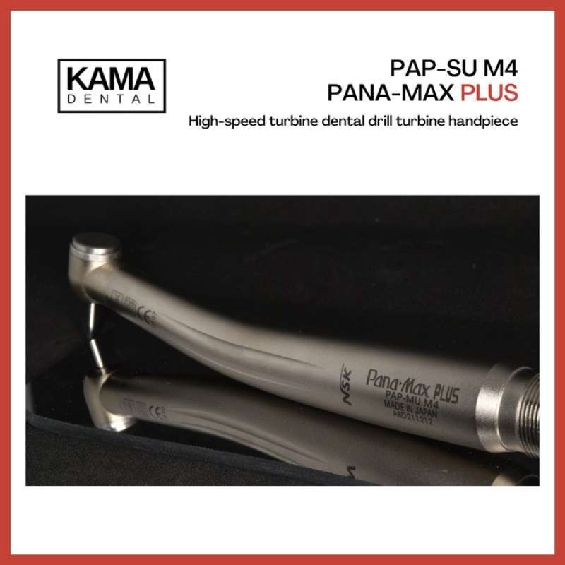 Pièce à Main Dentaire Haute Vitesse Type NSK Pana-max - Turbine Dentaire Pour Fraises M4 - Compatible 4 Trous