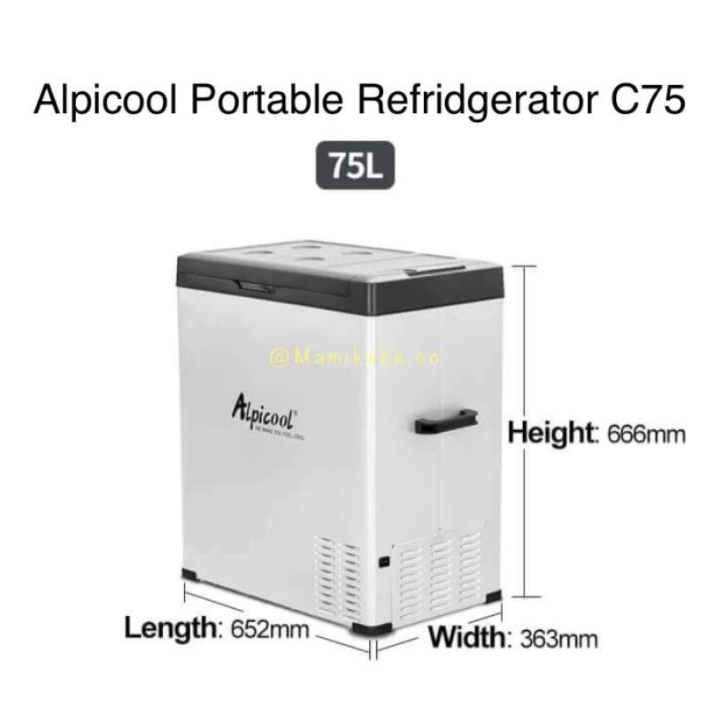 Jual Alpicool C75 Kulkas Portable Refridgerator Chest Freezer Kulkas ...
