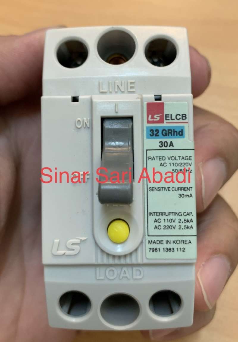 Promo ELCB LS 32GRHD 30A 30MA. EARTH LEAKAGE , CIRCUIT BREAKER Diskon