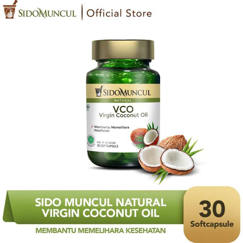 Jual Sido Muncul Natural Virgin Coconut Oil Soft Capsule 30 Kapsul di