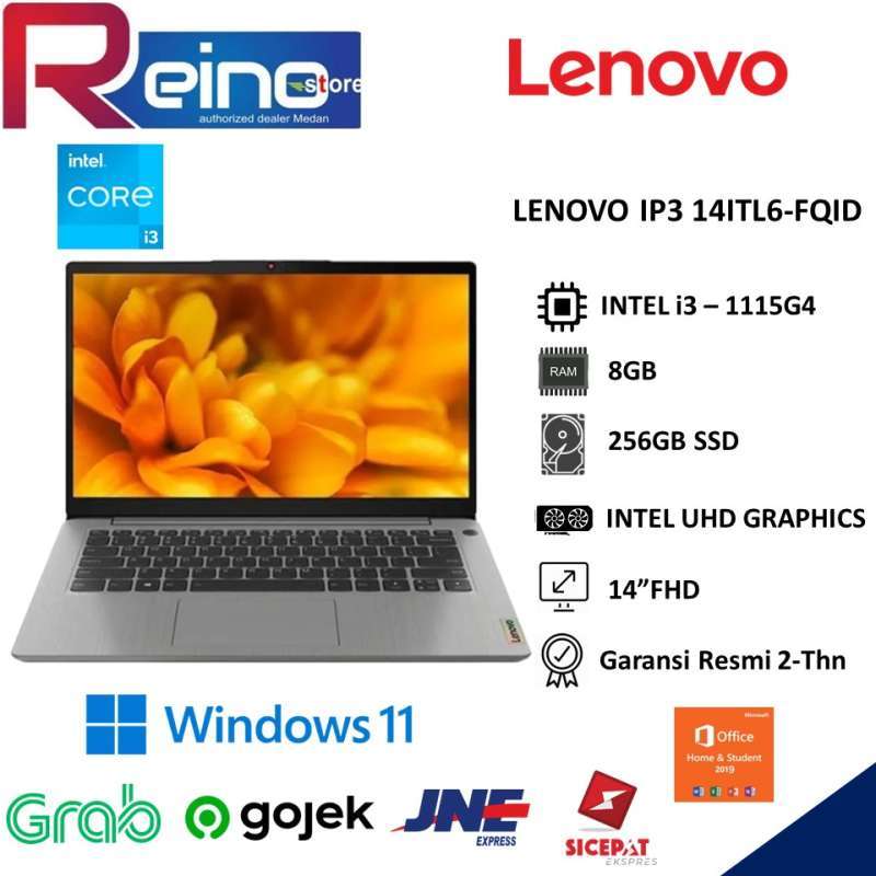Jual Lenovo Ip3 14itl6-fqid Intel I3-1115g4 8gb 256gb Ssd Win11 Ohs ...
