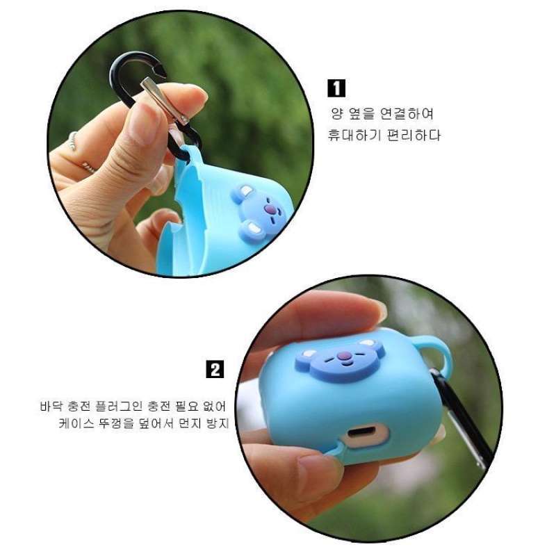 Jual BTS21 Premium Silicone 1/2 Airpods Case BTS / Airpod