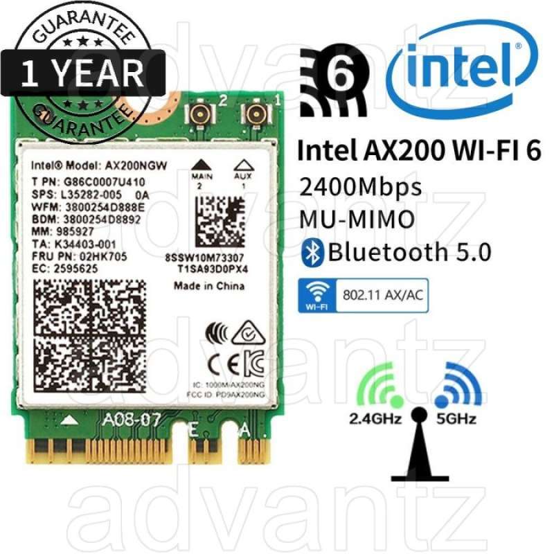 Jual Intel Wifi 6 Ax200 Wireless Card Bluetooth 5 Ax M.2 Ngff Ax200ngw