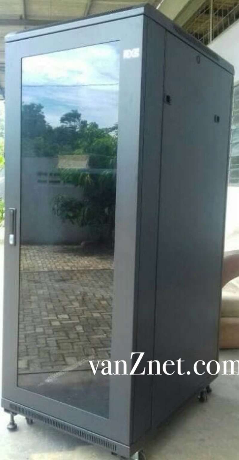 Promo close Rack 42u depth 1100mm glass door / rack server 42u /rak ...