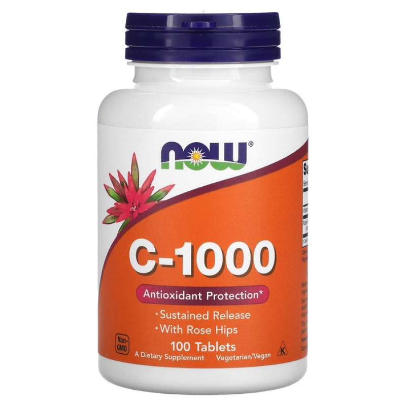Promo NOW FOODS Vitamin C1000 C1000 MG Antioxidant Rose Hips 100 250