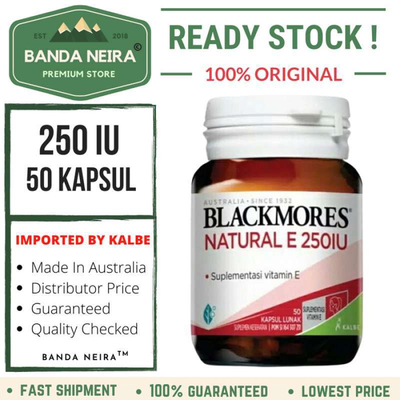 Promo Blackmores Natural Vitamin E 250 IU 50 Kapsul Diskon 33 Di promo-blackmores-natural-vitamin-e-250-iu-50-kapsul-diskon-33-di