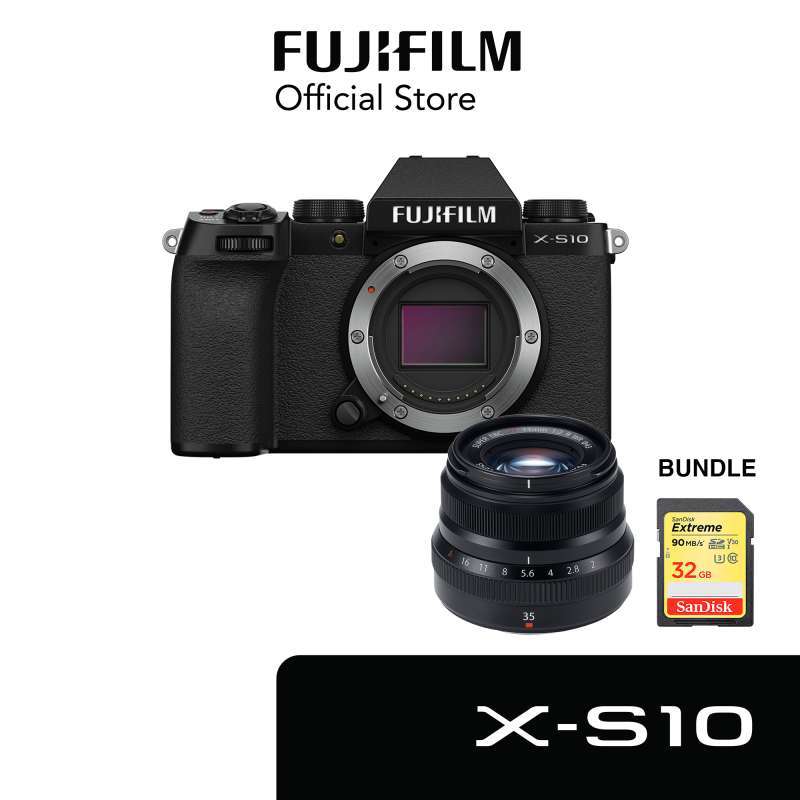 Jual Fujifilm X-s10 Kamera Mirrorless Xs10 - Body Only + Xf35mm F2 R Wr ...