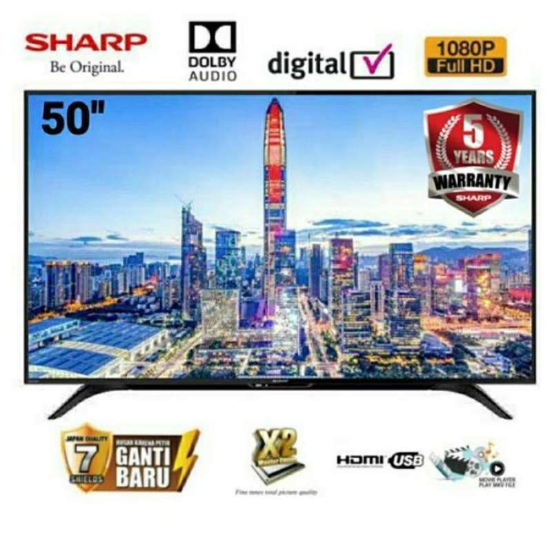 Jual Sharp 50 Inch Digital Led Full Hd Tv 2tc50ad1i Hitam Di Seller