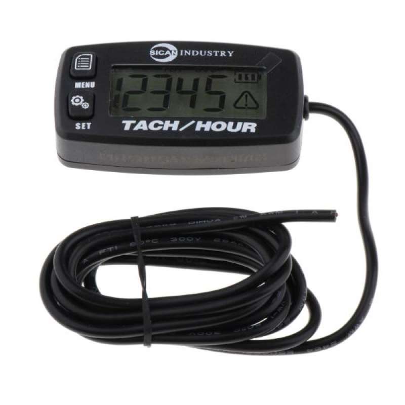 Promo Backlit Digital Tach Hour Meter Tachometer Small Engine Boat Lawn ATV Diskon 29 di
