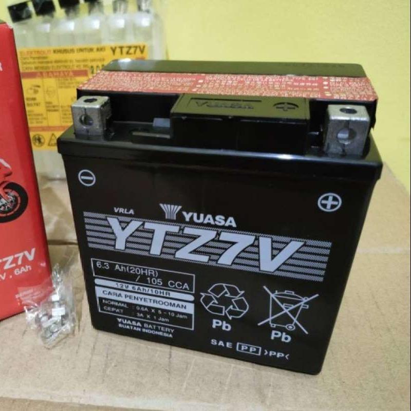 Jual Aki Motor Vespa Sprint, Vespa S 125, Nmax, Aerox Ytz7v Yuasa Ori