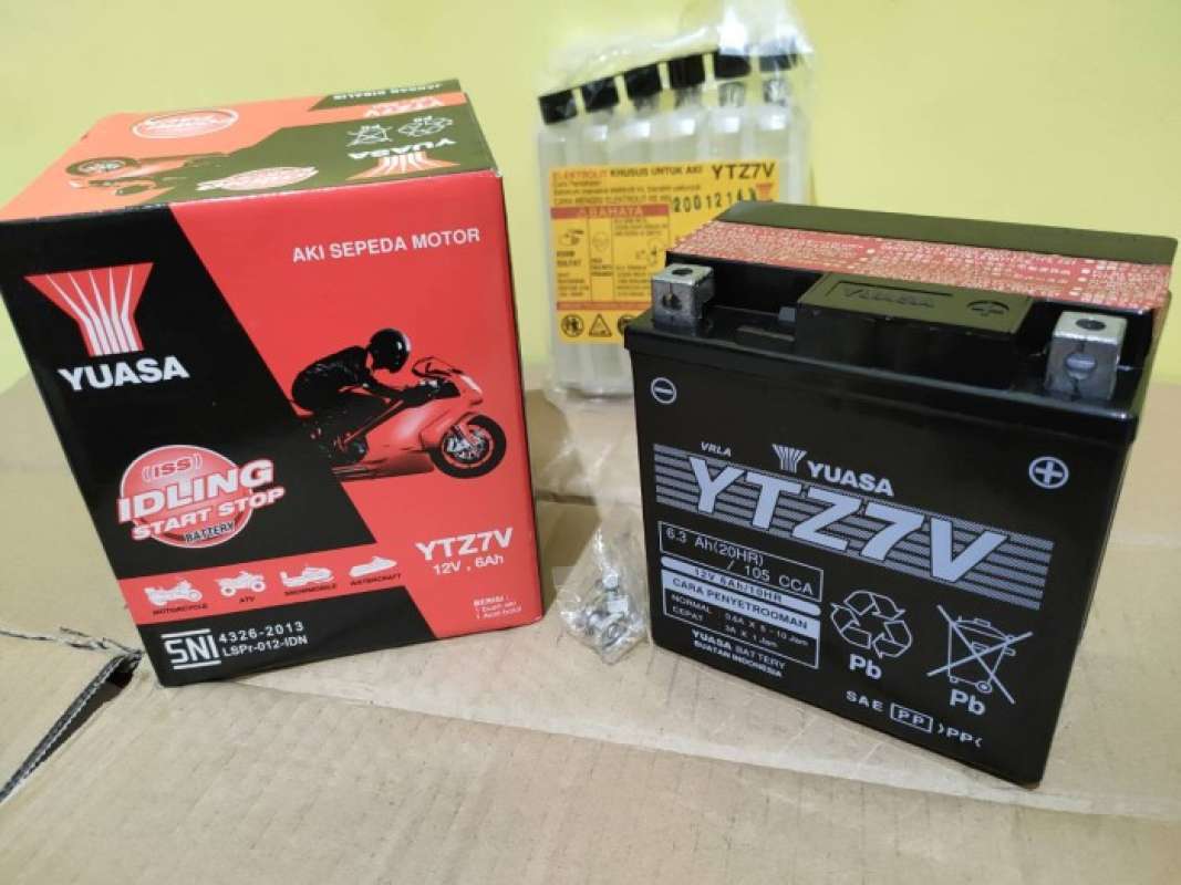 Promo AKI MOTOR LEXI, PCX, N-MAX YTZ7V YUASA MF Diskon 23% di Seller