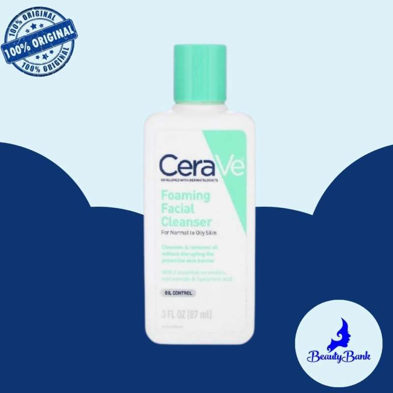 Jual CeraVe Foaming Facial Cleanser for Normal to Oily Skin 3 OZ di