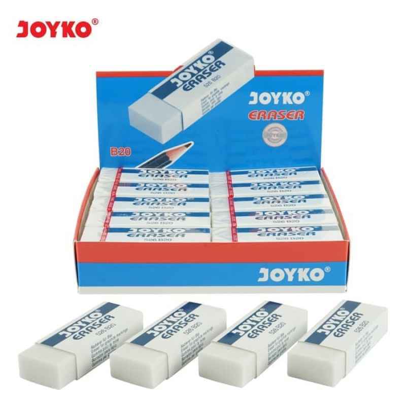 Jual PENGHAPUS JOYKO 526-B20 WARNA PUTIH / ERASER / PENGHAPUS PENSIL ...