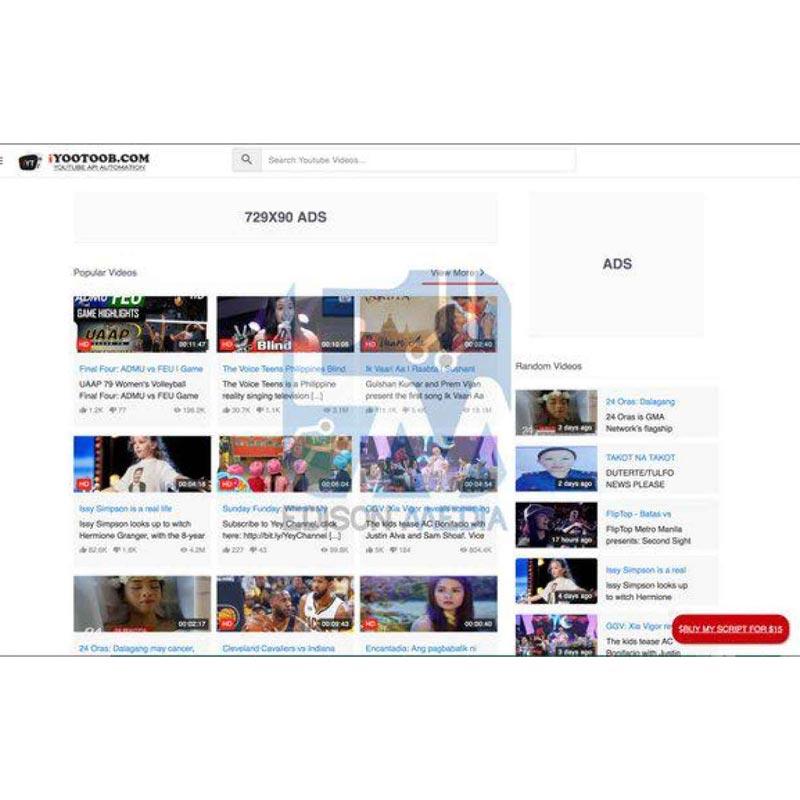 Jual Source Code Aplikasi Video Seperti Iyootoob Youtube Api Automation ...