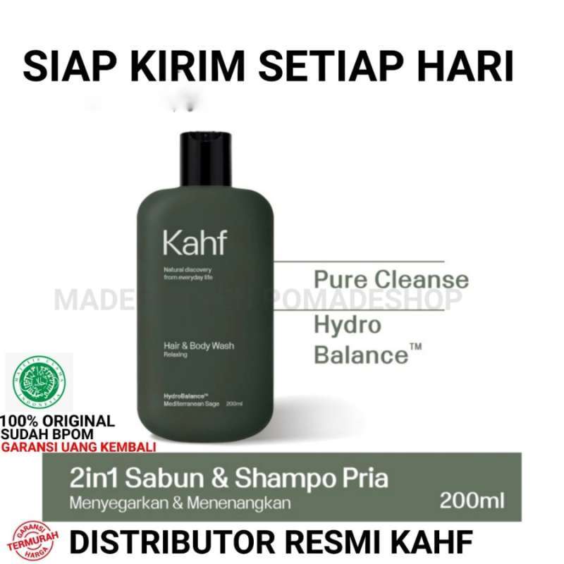 Jual Kahf Relaxing Hair And Body Wash Ukuran Besar 200 Ml Sabun Mandi