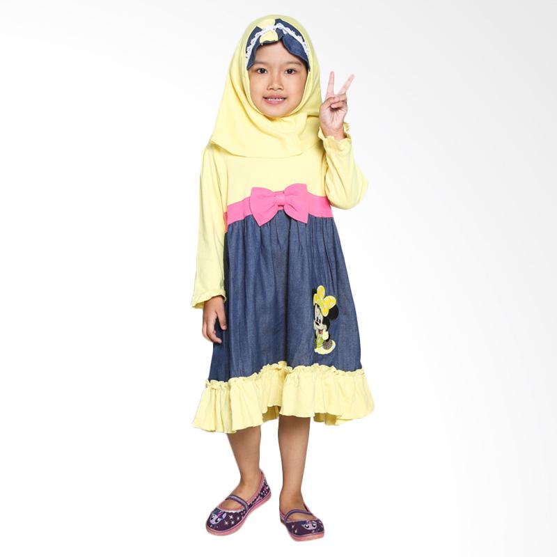 Jual 4 You Long Dress Baju Muslim Anak - Kuning Terbaru