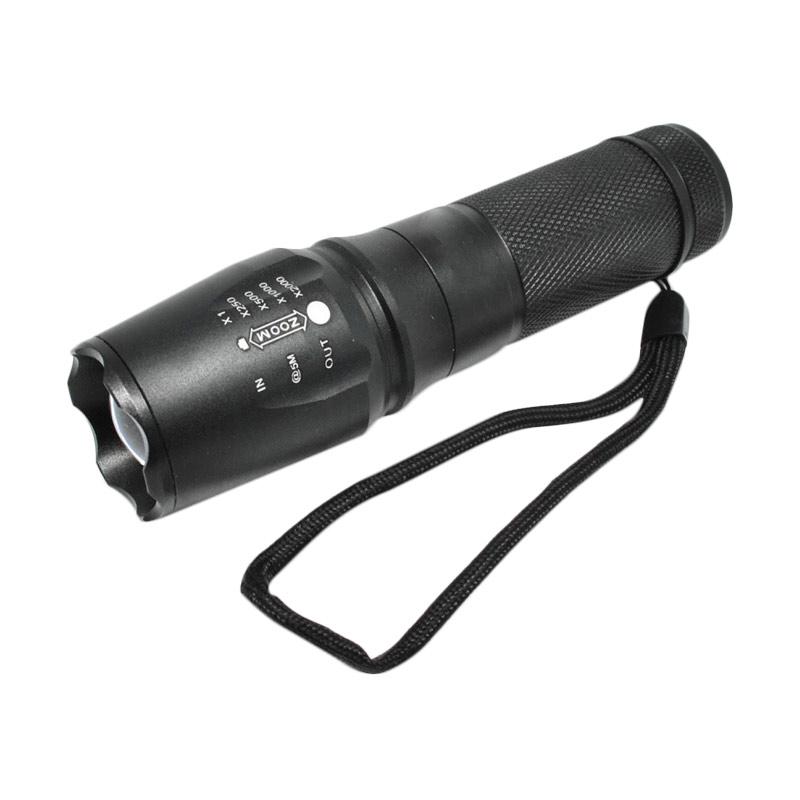 Jua   l Senter LED Tactical XML LED Flashlight - Black - Black di Seller